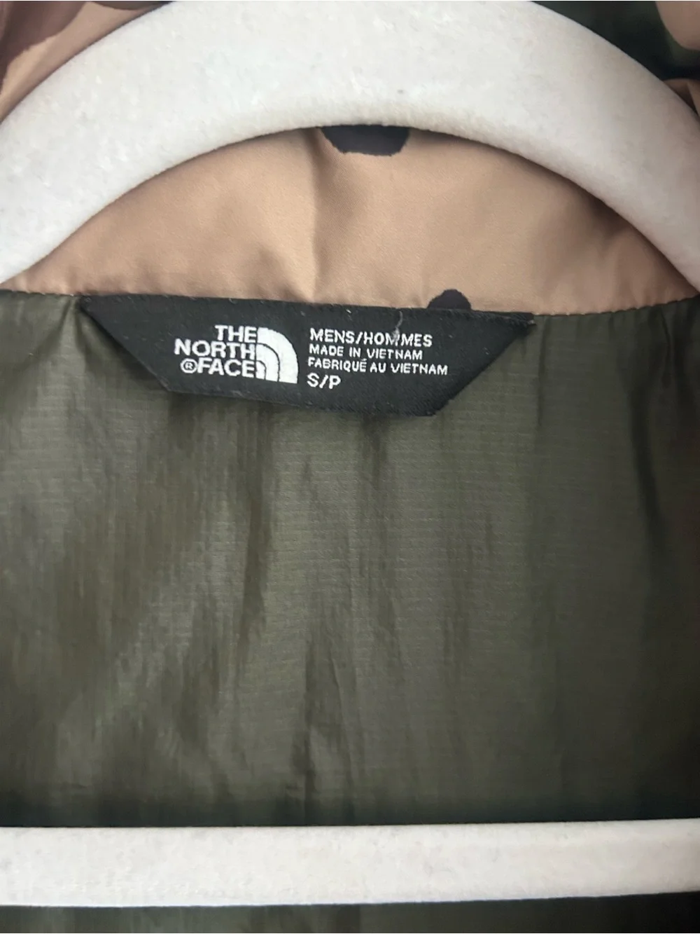 The North Face Camo Quilted Vest - Green/Brown
